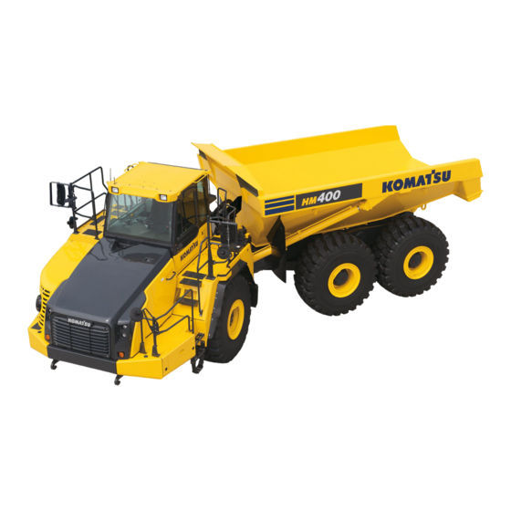 Komatsu HM400-3 Articulated Dump Truck Manuals