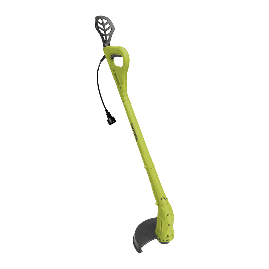 SunJoe TRJ608E - Electric Grass Trimmer 2.8-AMP | 10-INCH Manual
