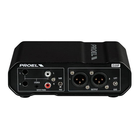 PROEL D20P User Manual