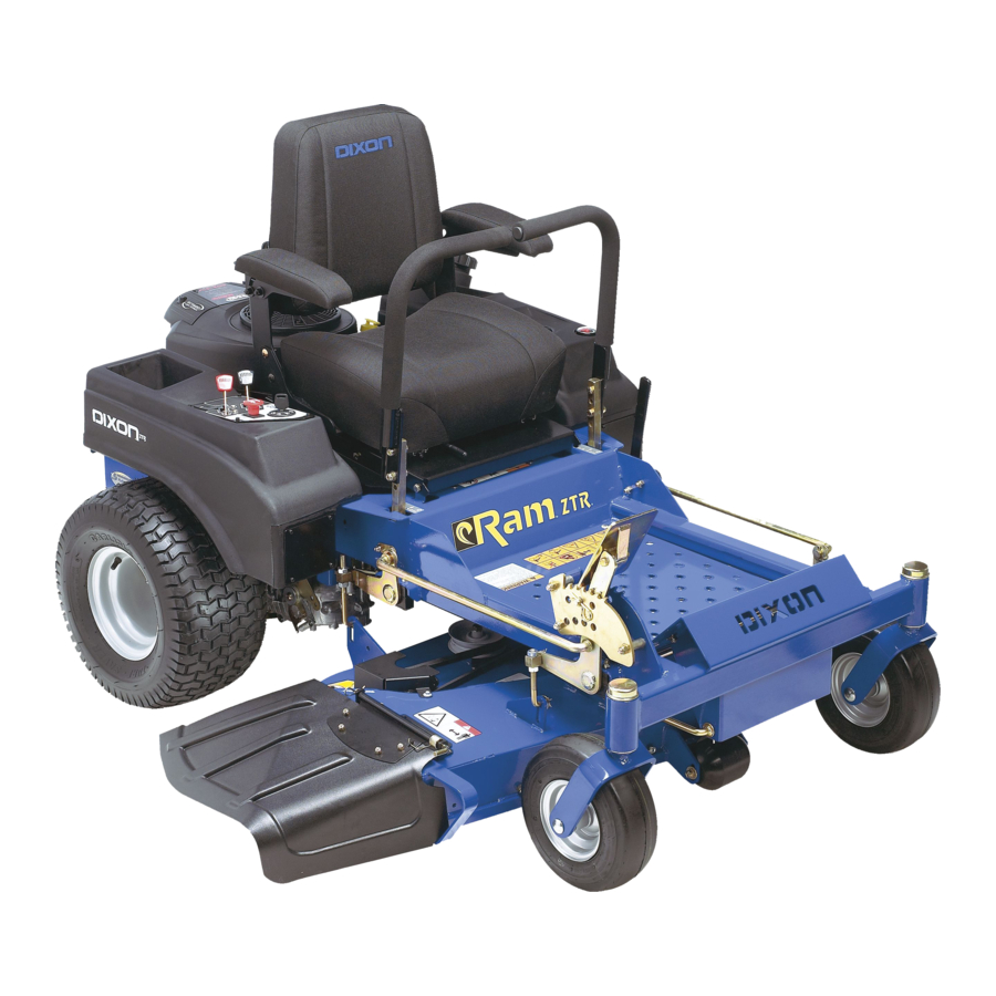 Dixon ZTR RAM 50 Safety And Operating Manual
