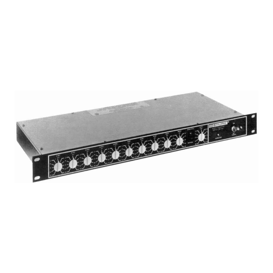 Shure SR107 Datasheet