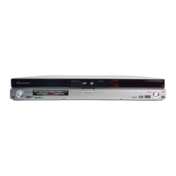 Pioneer DVR-640H-S Service Manual