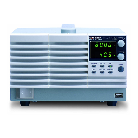 GW Instek PSW 30-36 User Manual