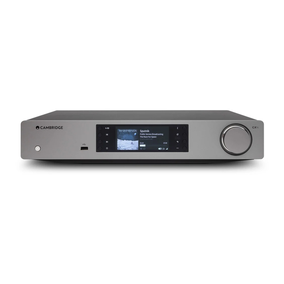 Cambridge Audio CXN v2 User Manual