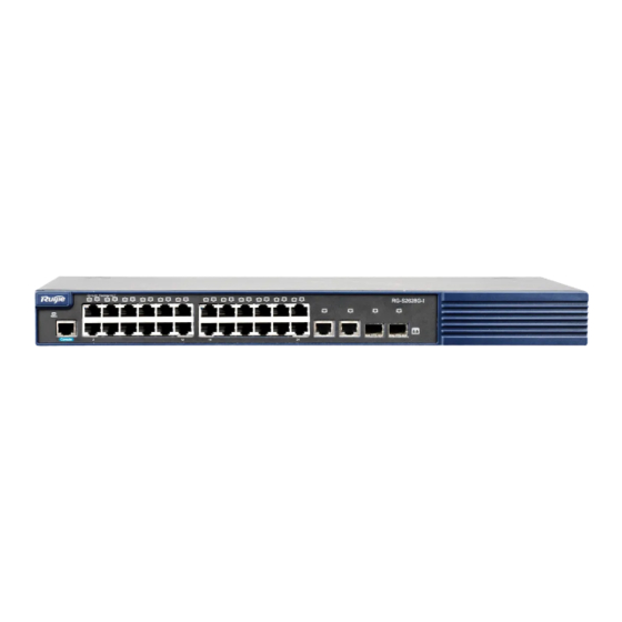 Ruijie RG-S2600E Series Installation Manual
