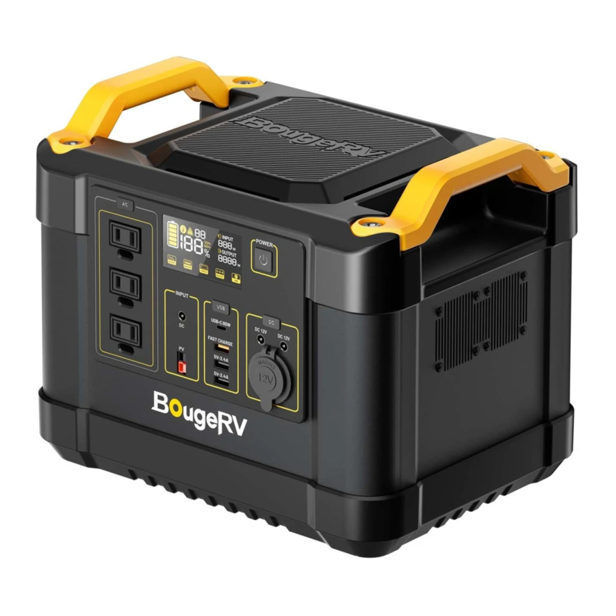 BougeRV SYZ-G1000 - 1100WH Portable Power Station Manual