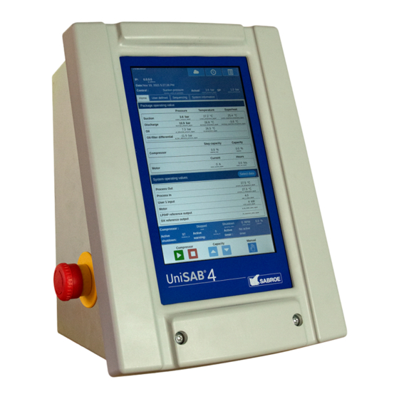 Johnson Controls SABROE UniSAB 4 Installation And Operating Manual