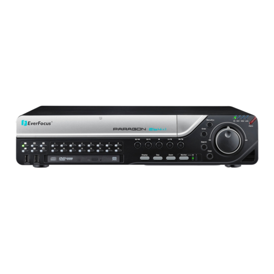 EverFocus PARAGON 264x1 User Manual