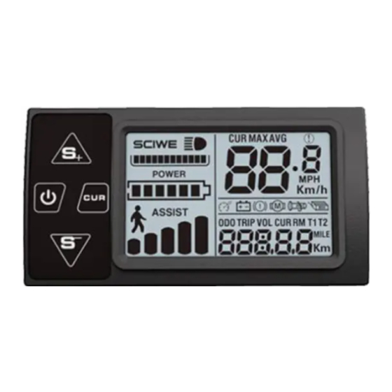 User Manuals Sciwil S861LCD Display Electric Bike
