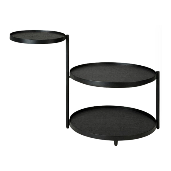 Ethnicraft SWIVEL TRAY SIDE TABLE Assembly Instructions