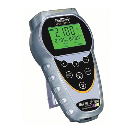 Oakton Temp-100 Instruction Manual