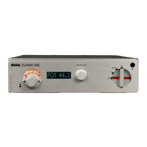 Nagra CLASSIC DAC Manuals