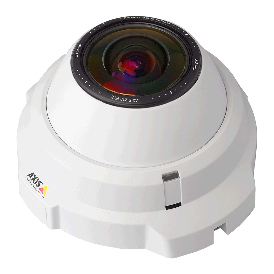 Axis  212 PTZ User Manual