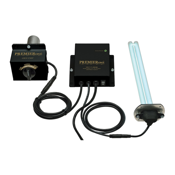 PremierOne MUV7-100TR Installation & Maintenance Instructions Manual