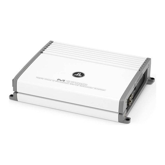 JL Audio M1700 Owner's Manual