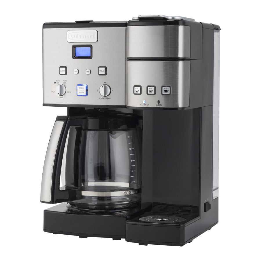 Cuisinart SS-15 Series - Coffee Center Quick Reference Guide