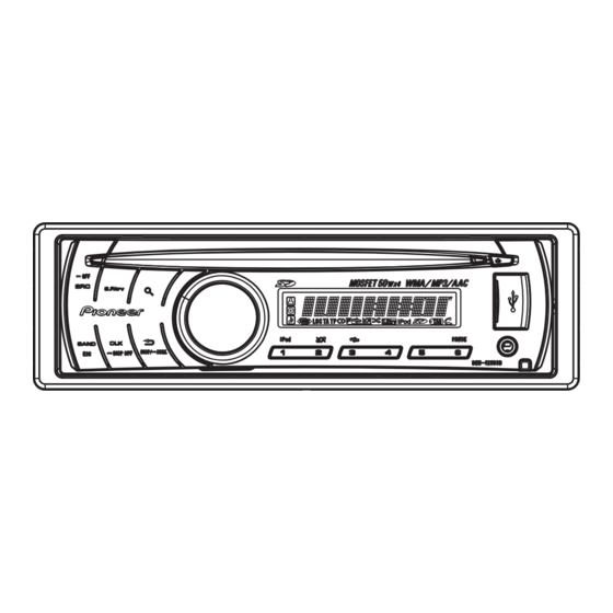 Pioneer DEH-4280SD Service Manual