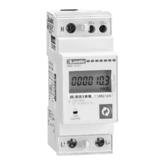 LOVATO ELECTRIC DME D122 Installation Manual