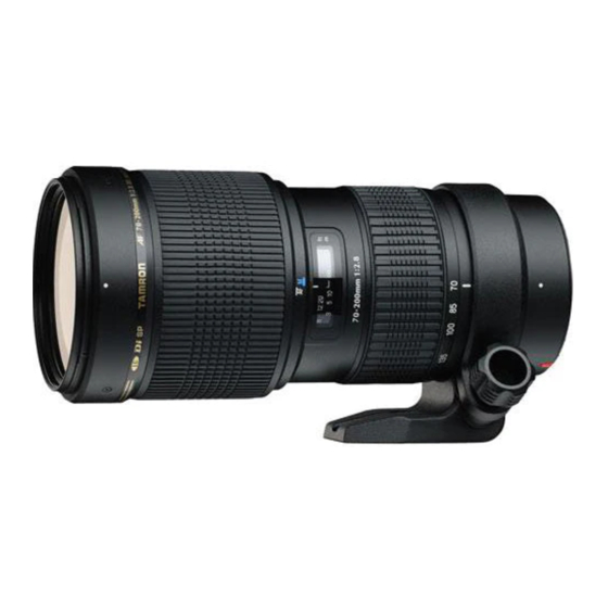 Tamron A001 Owner's Manual