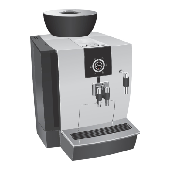Jura IMPRESSA XJ5 Professional Instructions For Use Manual
