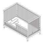 ducduc OSLO CRIB TODDLER RAIL Installation Instructions Manual