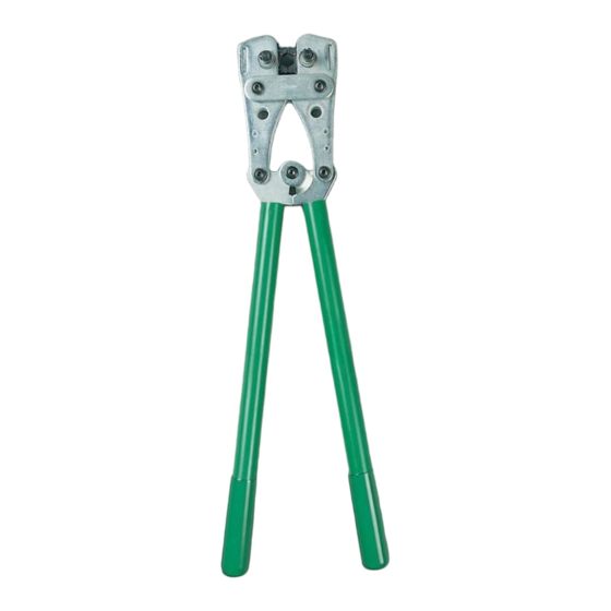 Greenlee K09-2GL Instruction Manual