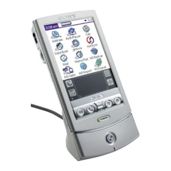 Sony PEG-N710C Add-on Application Manuals