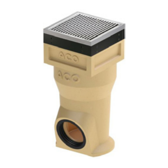 ACO Self Europoint Flat Installation Instructions Manual