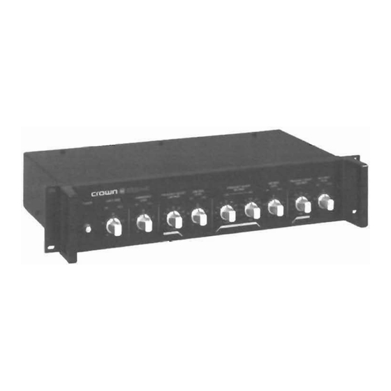 Crown MX-4 Instruction Manual