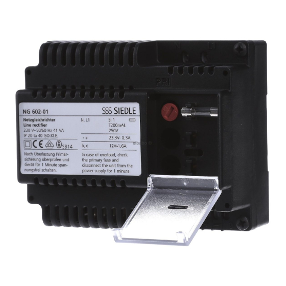 SSS Siedle NG 602-01 Product Information