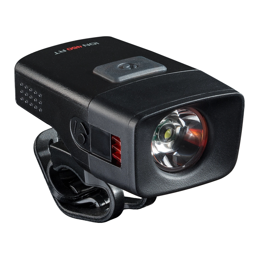 Trek Bicycle Bontrager 450R/RT - Front Bike Light Manual