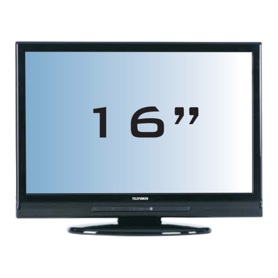 Telefunken TFX 1646 D 857U LCD TV Manuals