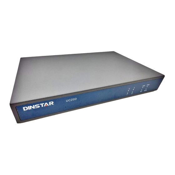 Dinstar UC200-2S2O User Manual