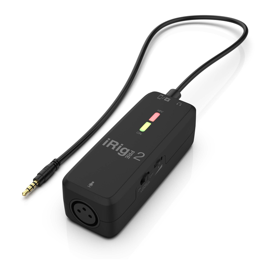 IK Multimedia iRig Pre 2 User Manual