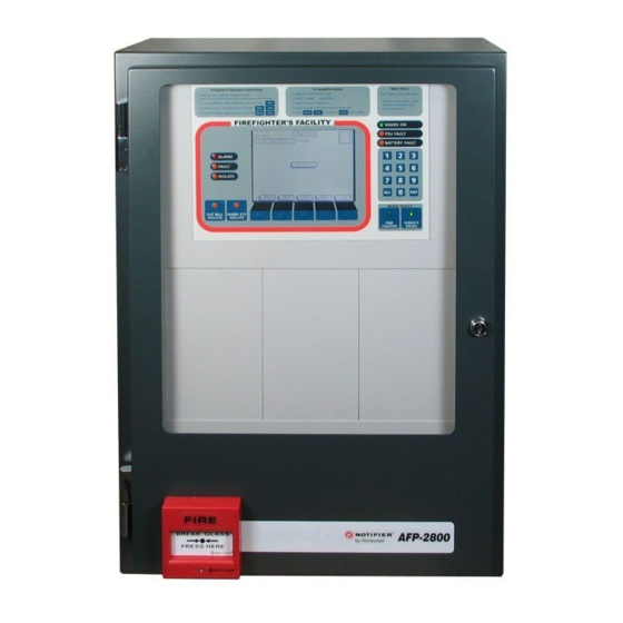 Notifier AFP-2800 Operator's Manual