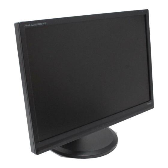 Iiyama ProLite B2206WS-B1 User Manual