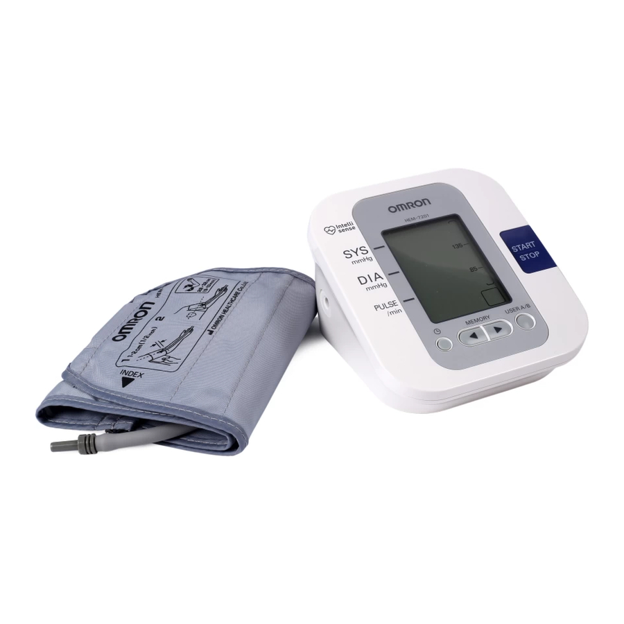 Omron HEM-7201 - Automatic Blood Pressure Monitor Manual
