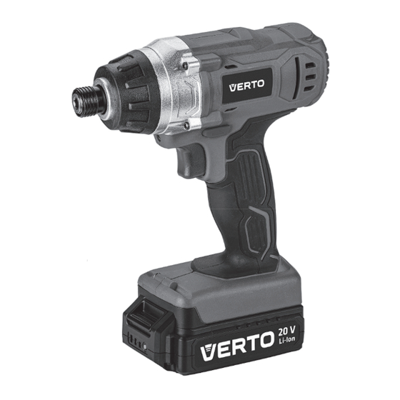 VERTO 50G292 Cordless Screwdriver Manuals