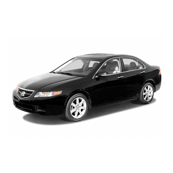 Acura 2005  TSX Owner's Manual