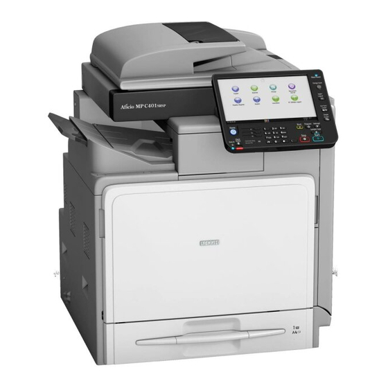 Ricoh MP C401 SERIES User Manual