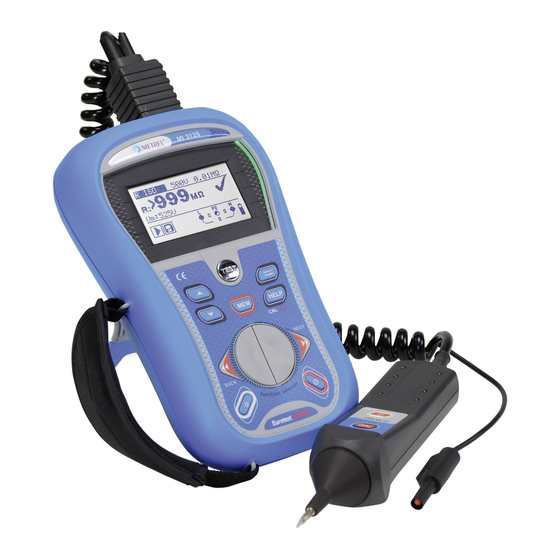 METREL MI 3125 Short Instructions