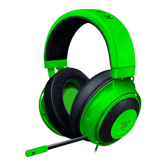 Razer Kraken USB Manual