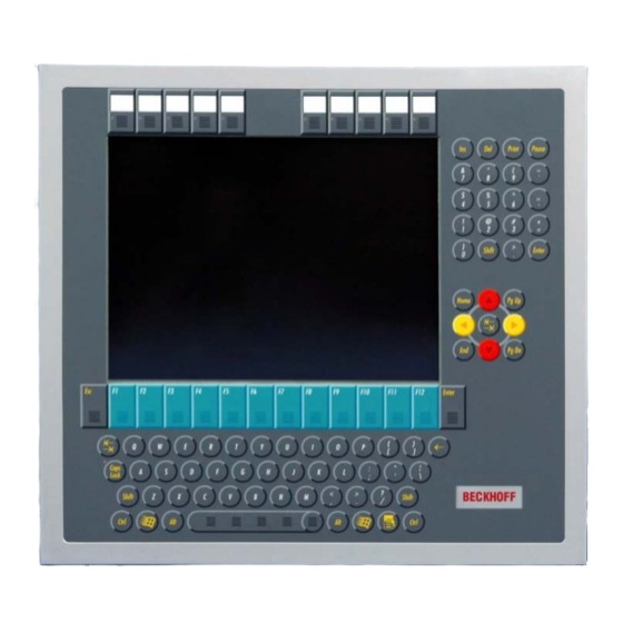 Beckhoff CP6203 Installation And Operating Instructions Manual