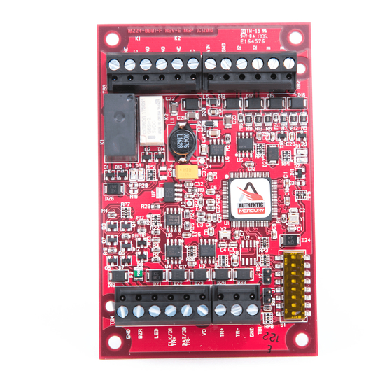 Mercury Security MR50 Installations And Specifications