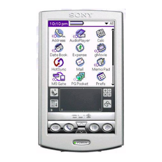 Sony PEG-N710C Memory Stick Gate v2.0 Manuals