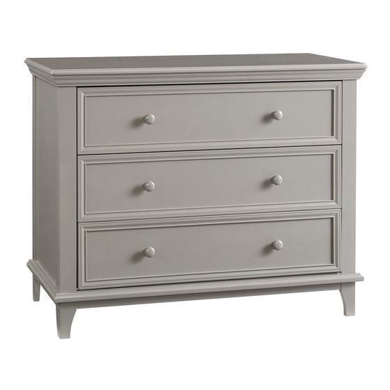 Kolcraft Transitional 3 Drawer Dresser Manuals