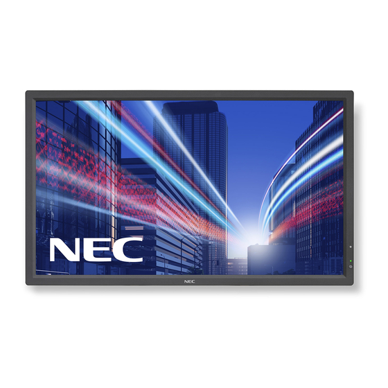 NEC MultiSync V323-3 Manuals