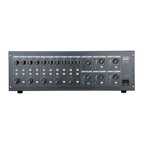 DAPAudio MA-460 Manual