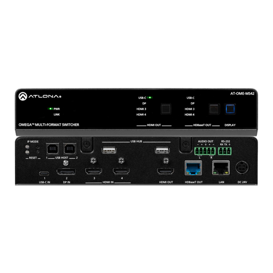 Panduit Atlona Omega AT-OME-MS42-KIT Manual