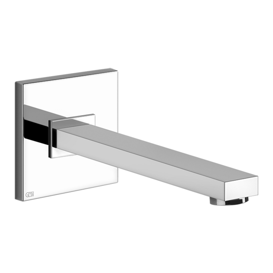 Gessi RETTANGOLO 20114 Bath Mixing Program